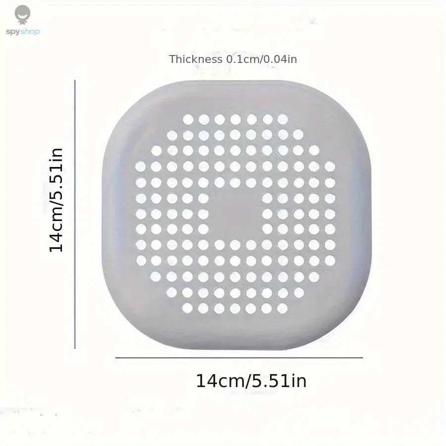 Square Silicone Floor Drain Sticker Bathroom Sewer Hair Filter Drain Cover Home Bathroom Floor Drain Mat Spy-shop.com
