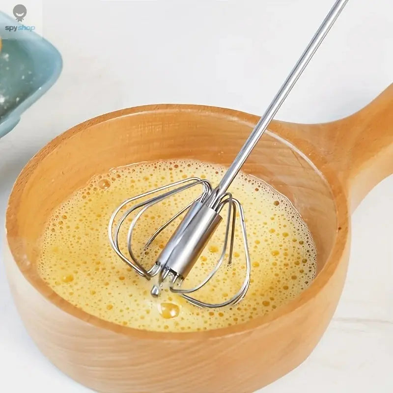 Stainless Steel Egg Beater Durable Semi-Automatic Mixer for Effortless Egg Cream Mixing Stirring and Beating for Kitchen Baking Spy-shop.com