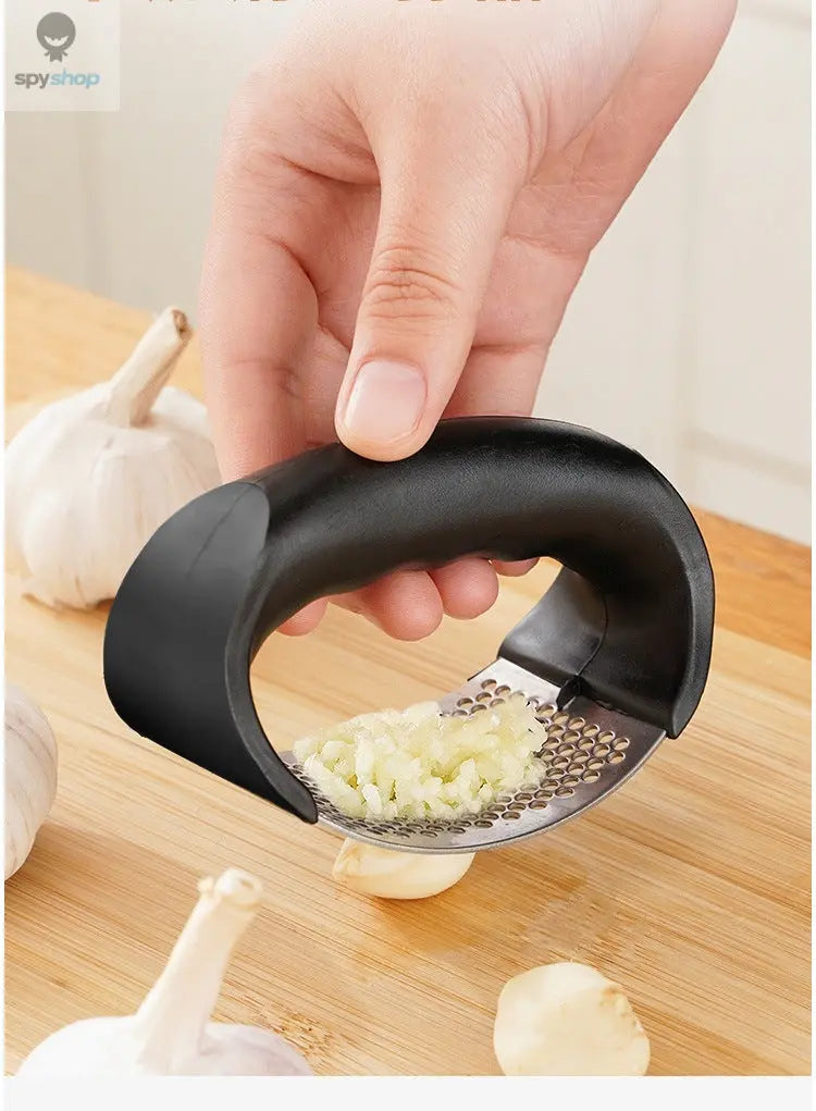 Stainless Steel Garlic Press Crusher Manual Garlic Mincer Chopping Garlic Tool Fruit Vegetable Tools Kitchen Accessories Gadget Spy-shop.com