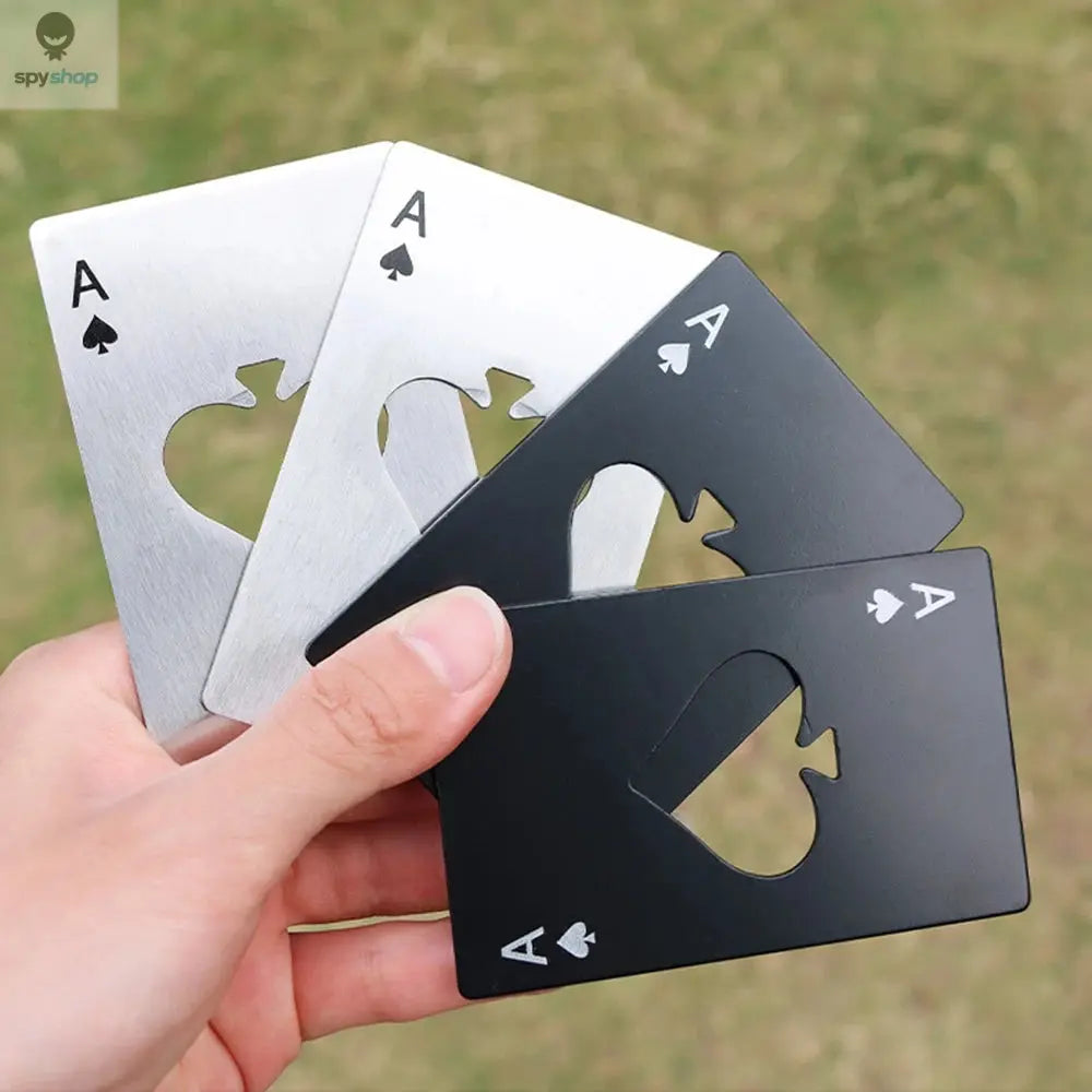 Stainless Steel  Spades A Winemaker Bottle Opener Playing Cards Bottle Opener Credit Card Beer Bottle Opener Spy-shop.com