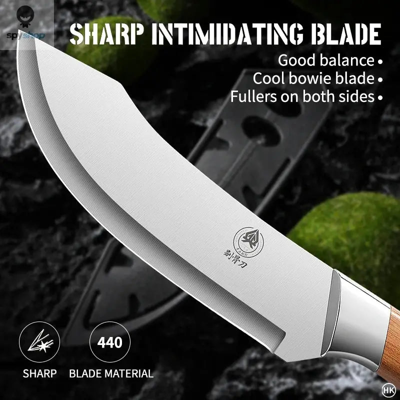 Stainless steel ultra sharp bending fracture knife, suitable for precise cutting, trimming, and peeling by professional butchers 