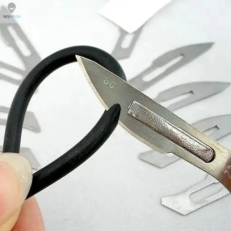 Stationery Knife Scalpel Blade 11 23 Surgical Handle Set Professional Cutter Craft Carbon Steel Metal Box Open DIY Multi Tool 