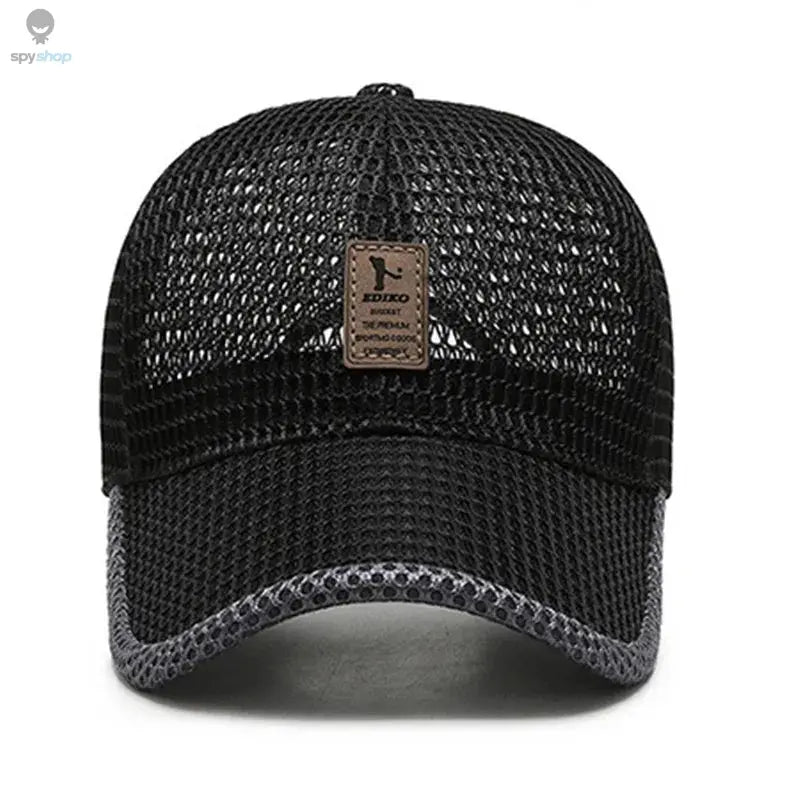Summer Full Mesh Quick Drying Cool Sunhat Breathable Net Baseball Cap Men Outdoor Anti-UV Tennis Golf Hiking Sports Cap Visors 