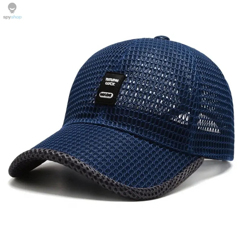 Summer Full Mesh Quick Drying Cool Sunhat Breathable Net Baseball Cap Men Outdoor Anti-UV Tennis Golf Hiking Sports Cap Visors 