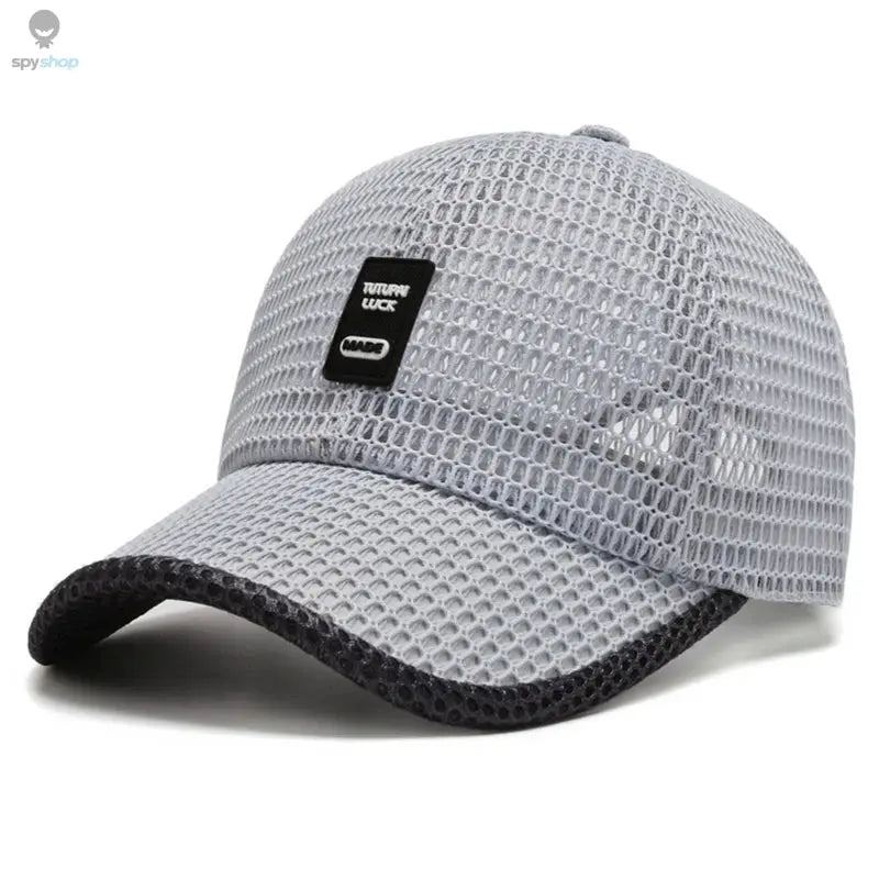 Summer Full Mesh Quick Drying Cool Sunhat Breathable Net Baseball Cap Men Outdoor Anti-UV Tennis Golf Hiking Sports Cap Visors 