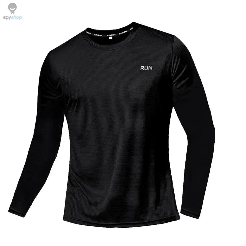 Summer Ice Silk Long Sleeve T-Shirt Men 2023 New Quick Dry Breathable Air Conditioning Outdoor Sun Protection Running Outer Wear 