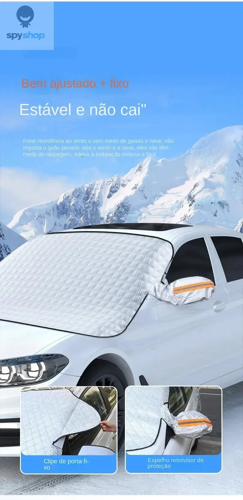 Sunshade Cover Car Windshield Snow Sun Shade Waterproof Protector Automobile Magnetic Cover Car Front Windscreen Cover 