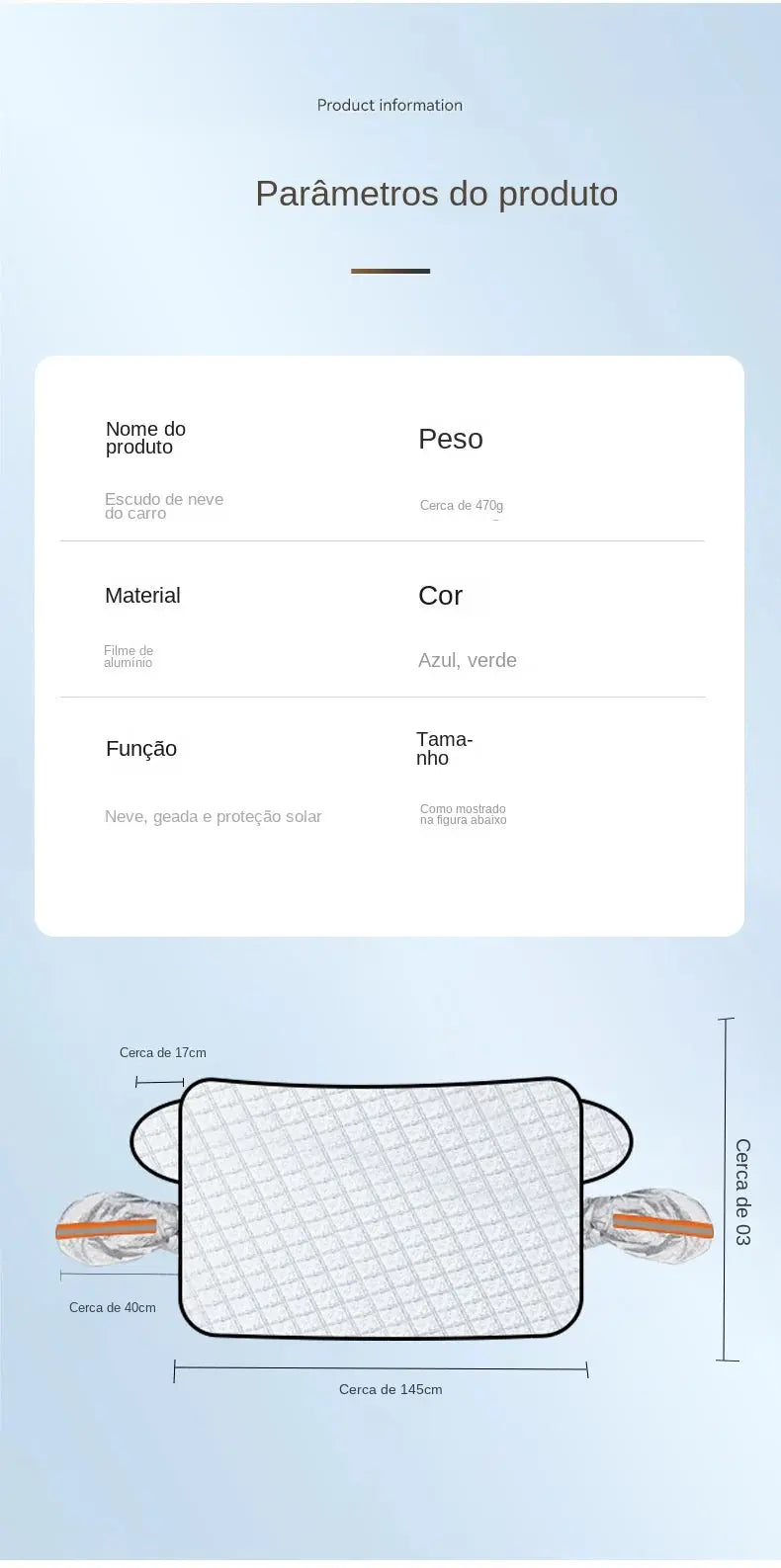 Sunshade Cover Car Windshield Snow Sun Shade Waterproof Protector Automobile Magnetic Cover Car Front Windscreen Cover 