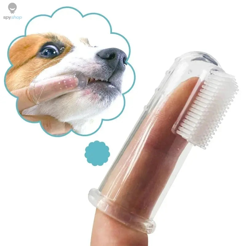 Super Soft Pet Finger Toothbrush Teddy Dog Brush Bad Breath Tartar Teeth Care Tool Dog Cat Cleaning Silicagel Pet Supplies 