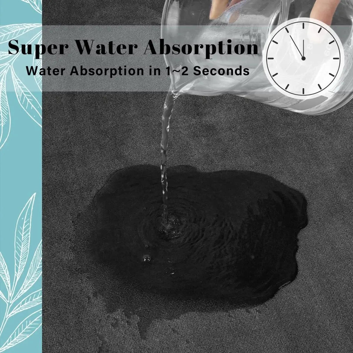 Super absorbent floor mat, super absorbent bath mat, super anti slip coral velvet bathroom floor mat, door mat Spy-shop.com