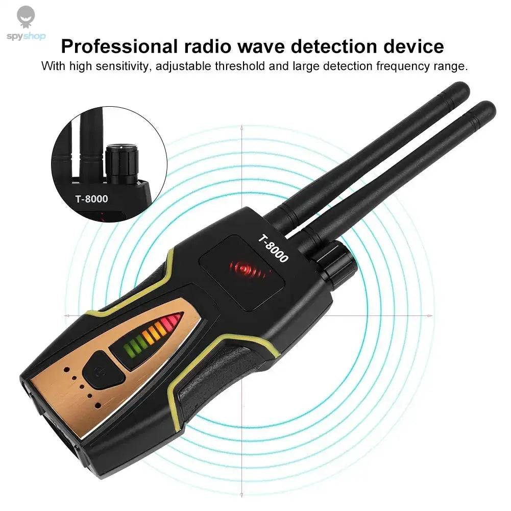 T8000 Anti-Spy Wireless RF Signal Detector GSM Audio Finder GPS Scan Detector Spy-shop.com