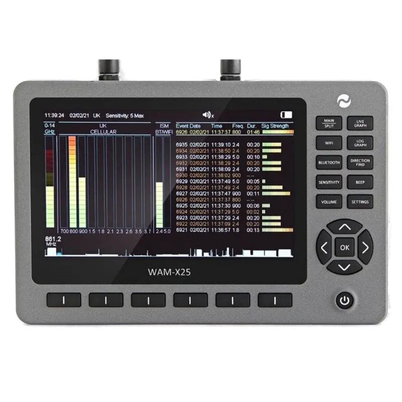 JJN Digital WAM-X25 Wireless Activity Monitor | Advanced RF Signal Detection for 2G/3G/4G/5G Devices Spy-shop.com