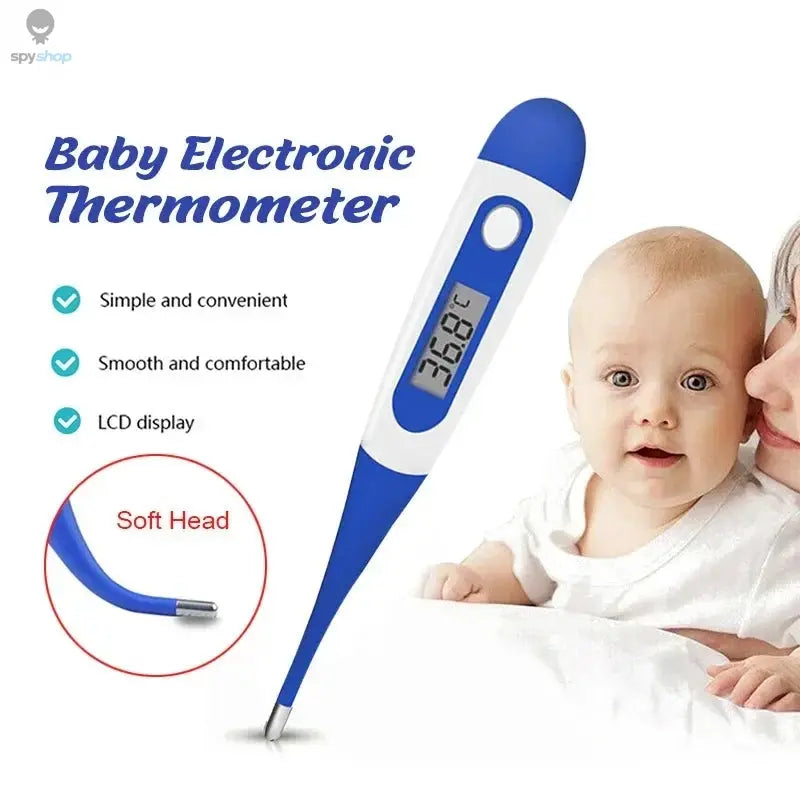Thermometer for Adults, Soft Head Digital Oral Thermometer for Fever, Basal Thermometer with 15 Seconds Fast Reading 