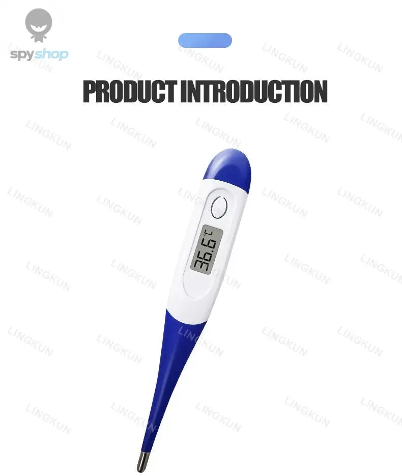 Thermometer for Adults, Soft Head Digital Oral Thermometer for Fever, Basal Thermometer with 15 Seconds Fast Reading 
