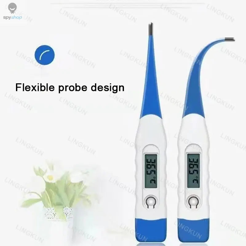 Thermometer for Adults, Soft Head Digital Oral Thermometer for Fever, Basal Thermometer with 15 Seconds Fast Reading 