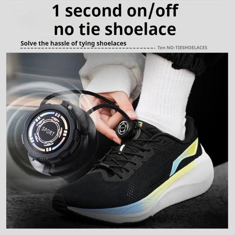 Thick Rope Swivel Buckle Shoelaces new upgrade Automatic Laces Without ties Children Adults Sneakers Shoelace Shoe Accessories 