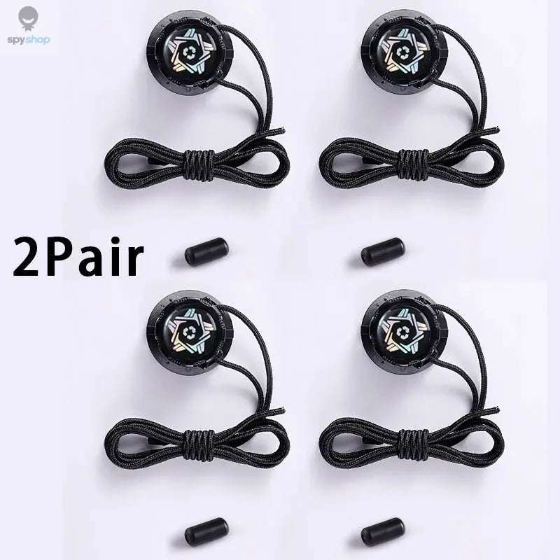 Thick Rope Swivel Buckle Shoelaces new upgrade Automatic Laces Without ties Children Adults Sneakers Shoelace Shoe Accessories 