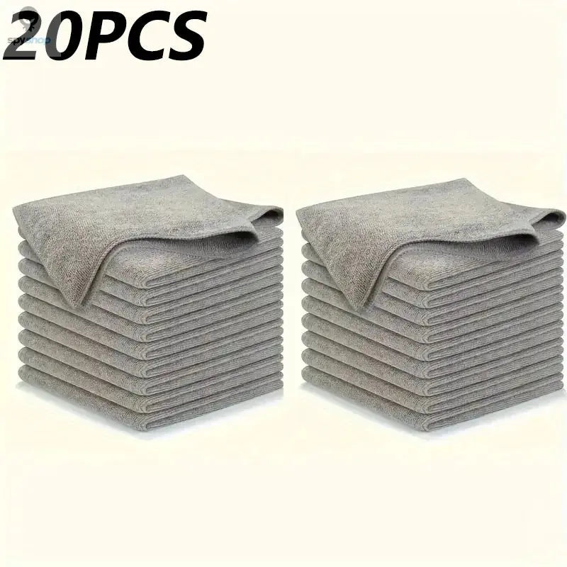 Thicken Microfiber Cleaning Cloths Lint Free Microfiber Cleaning Towel Cloths Reusable Cleaning Towels Absorbent for Car Window 