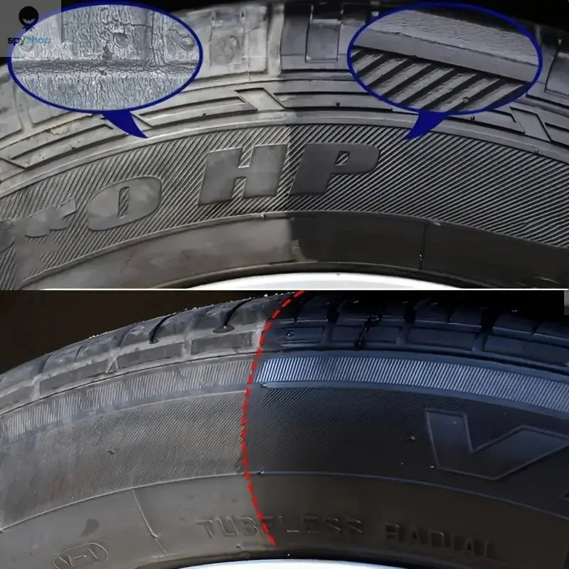 Tire Shine & Plastic Repair Paste - Removes Scratches/Oxid, Restores Shine for Tires/Trim with UV Protect, 5-Min Fix Spy-shop.com