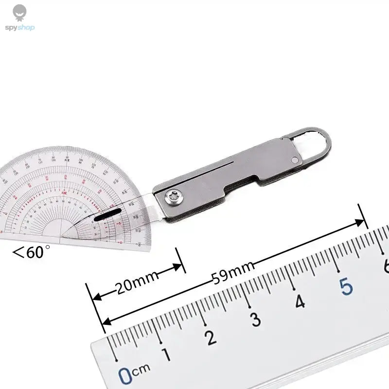 Titanium alloy pocket knife with sharp folding edge, portable keychain pendant, unboxing and unpacking, express knife 