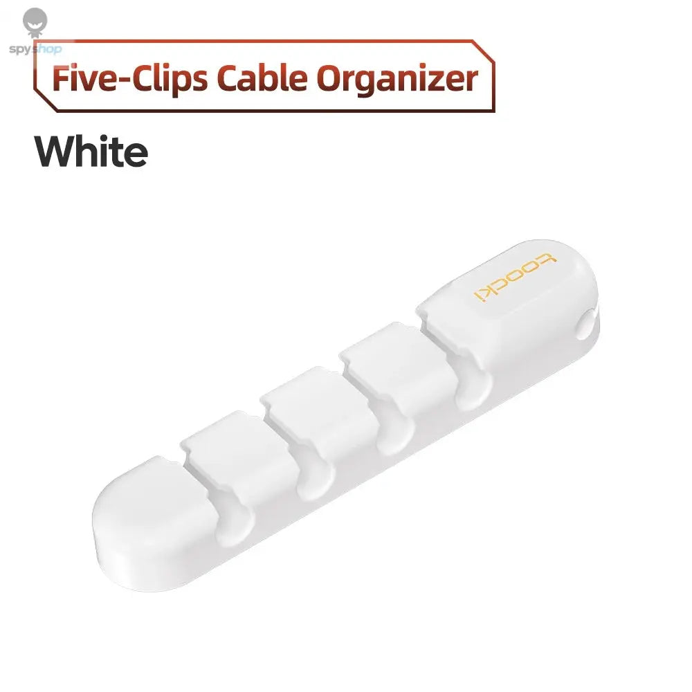 Toocki Cable Organizer 3 5 7 Hole Cables Winder Flexible Wire Management Clips For Cable Clearance Cord Protector For Chargers Spy-shop.com