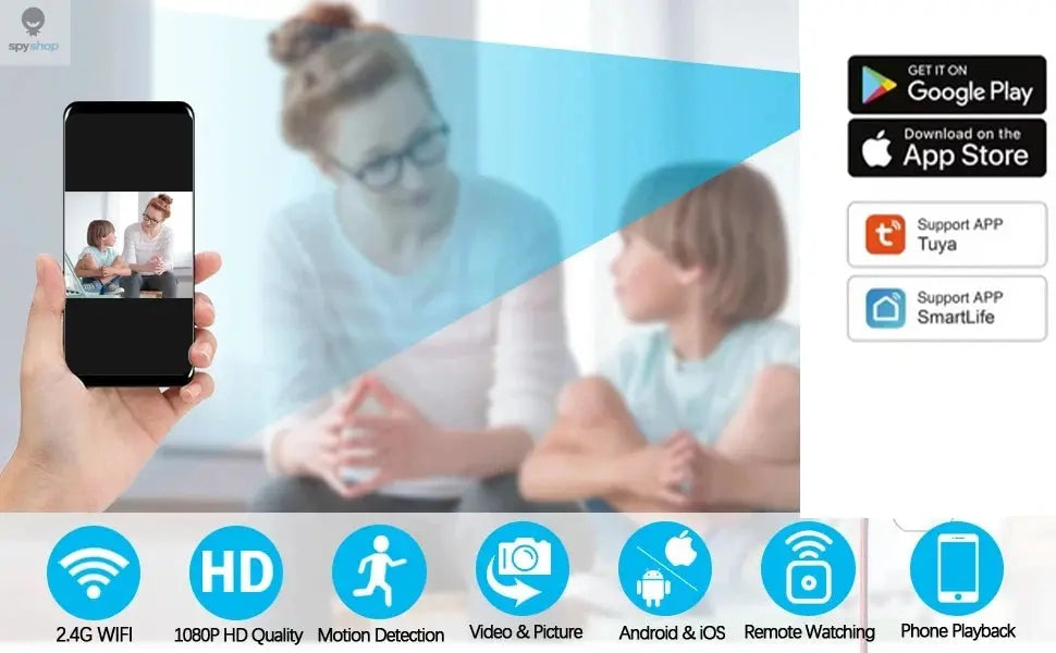 Tuya HD 1080P WiFi Mini Camera Video Recorder Real-time Home Security Micro Camcorder DIY 4K Module Motion Remote Control TF 