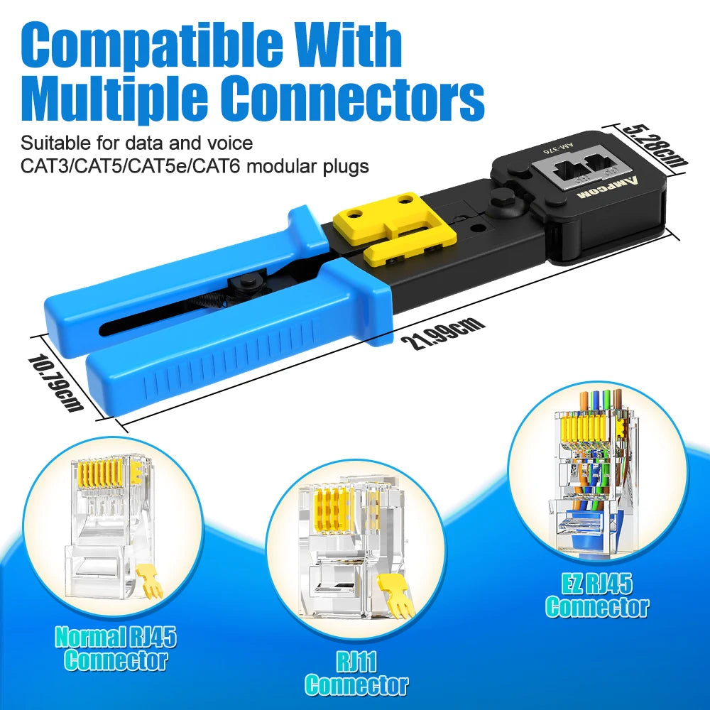 AM-688 Pass-Through Network Cable Crimping Tool