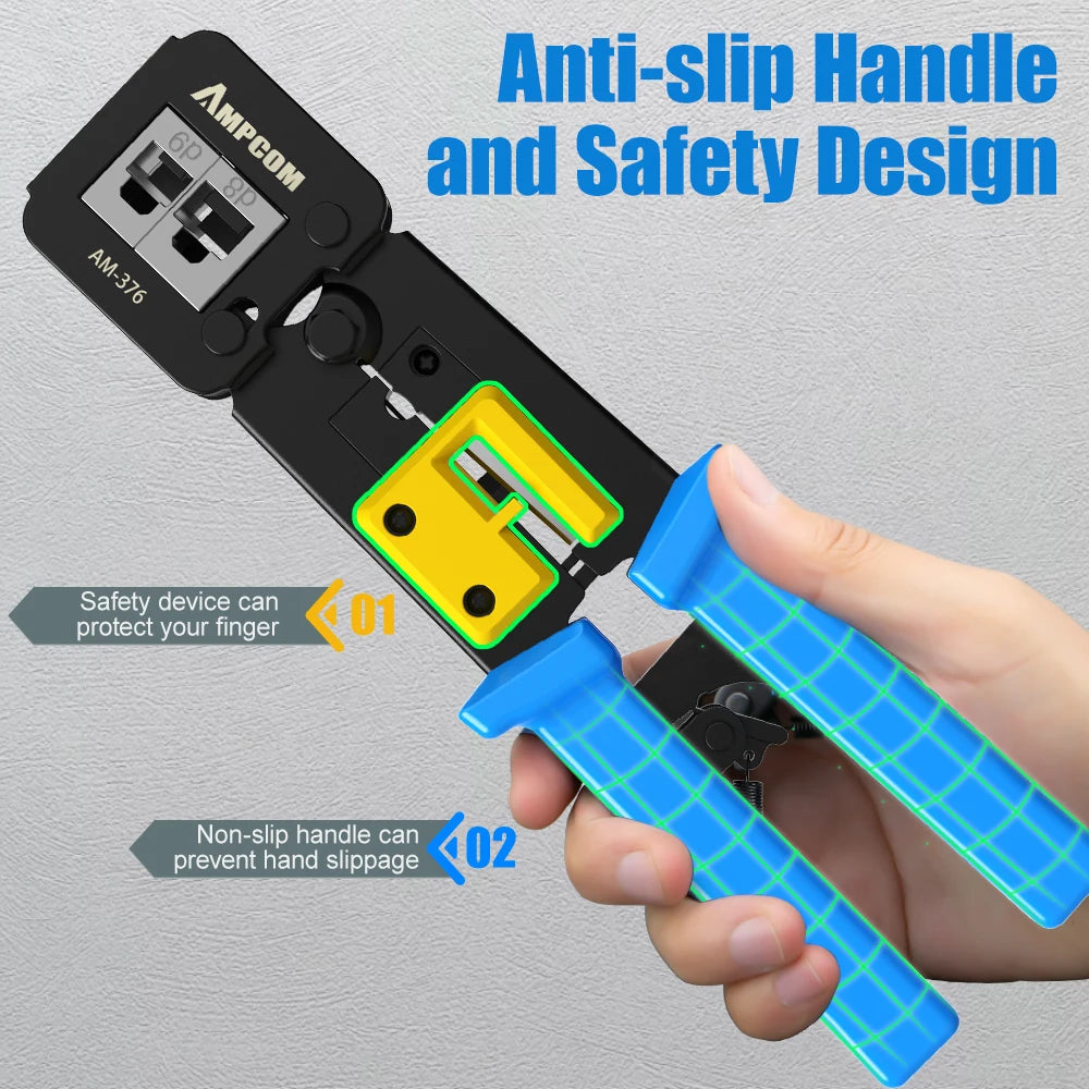 AM-688 Pass-Through Network Cable Crimping Tool