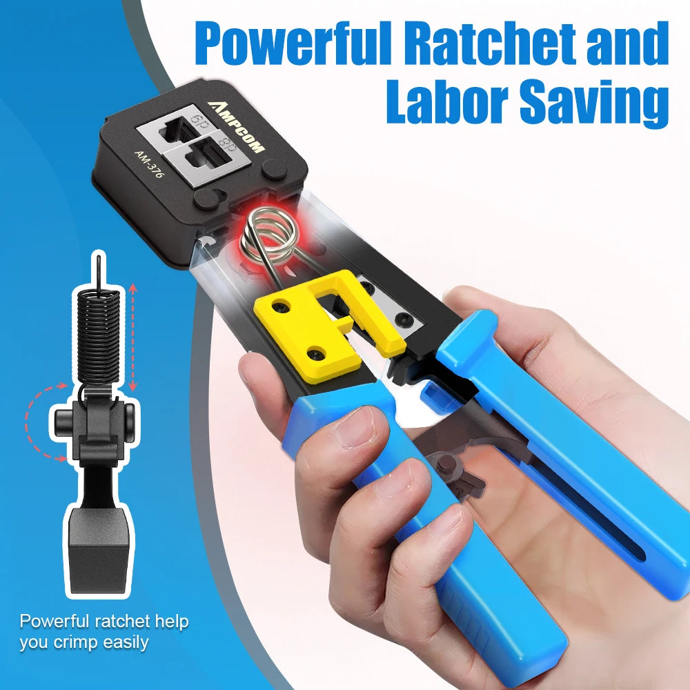 AM-688 Pass-Through Network Cable Crimping Tool