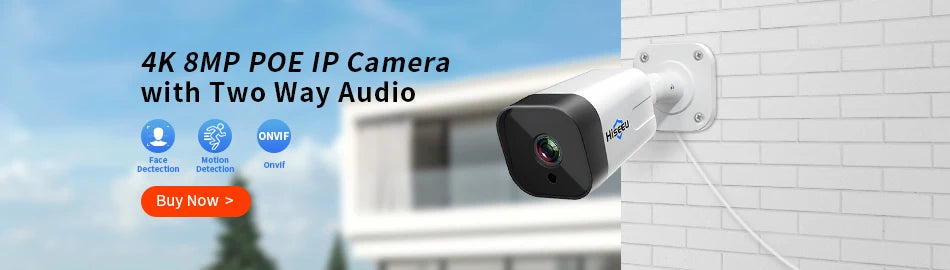 5MP Audio IP Security Camera PoE Outdoor IP66