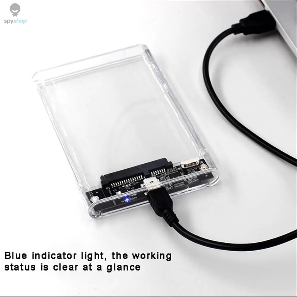USB 3.0 HDD Enclosure 2.5inch SATA SSD Hard Drive Case with 5Gbps Transfer Speed Mobile External Housing Harddisk Boxs Cable Spy-shop.com