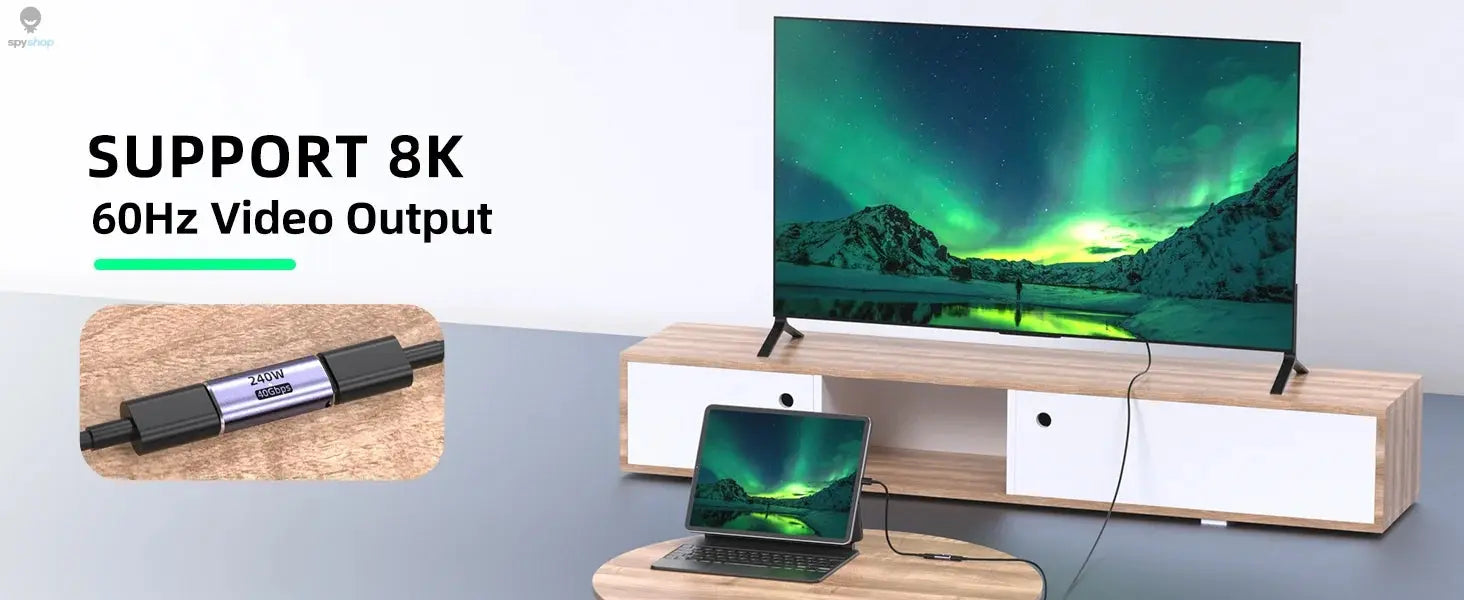 USB C Female to Female Adapter with PD 240W 40Gbps 8K 60hz Video Compatible for Thunderbolt 4/3, MacBook Pro/Air,iPad, USB-C HUB 