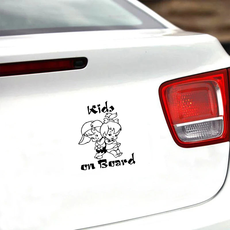 Autoaufkleber 3D „Kids On Board“ 12,7 * 19 cm Aufkleber und Abziehbilder Auto-Styling Lustige Aufkleber auf Autos Fensterdekoration Vinyl-Aufkleber