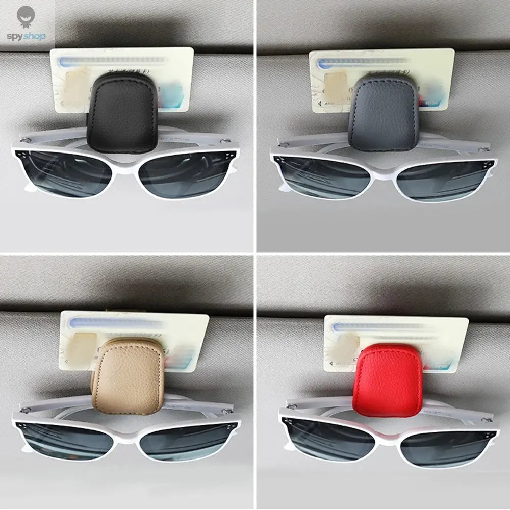 Universal Car Sunglasses Clip Card Ticket Holder Stand Fastener Pen Case Eyeglasses Sun Visor Car Accessories Spy-shop.com
