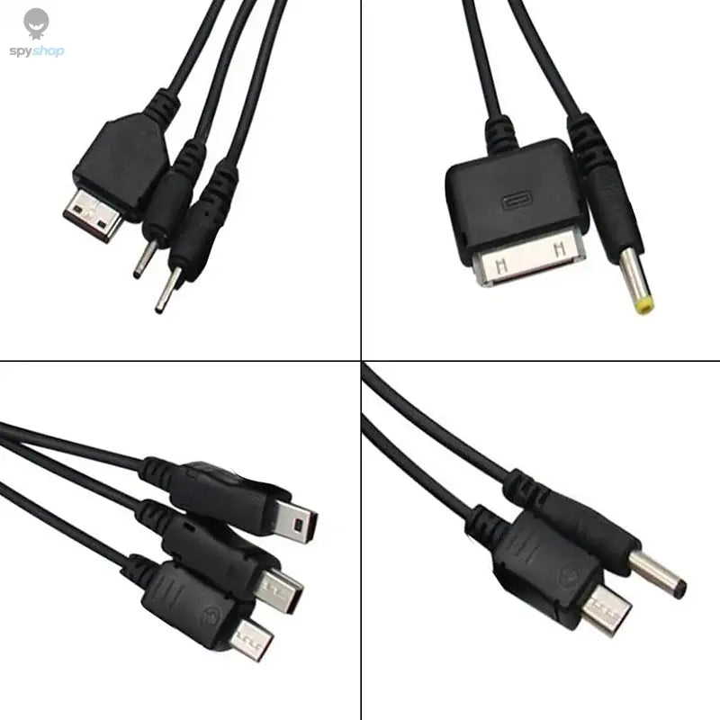 Universal USB To Multi Plug Cell Phone Charger Cable 10 to 1 USB Cable For Samsung Xiaomi Huawei Google OPPO Vivo Charger Cable Spy-shop.com