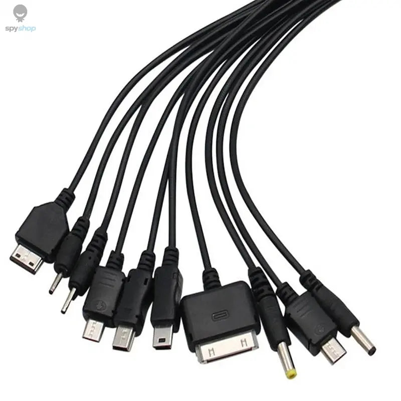 Universal USB To Multi Plug Cell Phone Charger Cable 10 to 1 USB Cable For Samsung Xiaomi Huawei Google OPPO Vivo Charger Cable Spy-shop.com