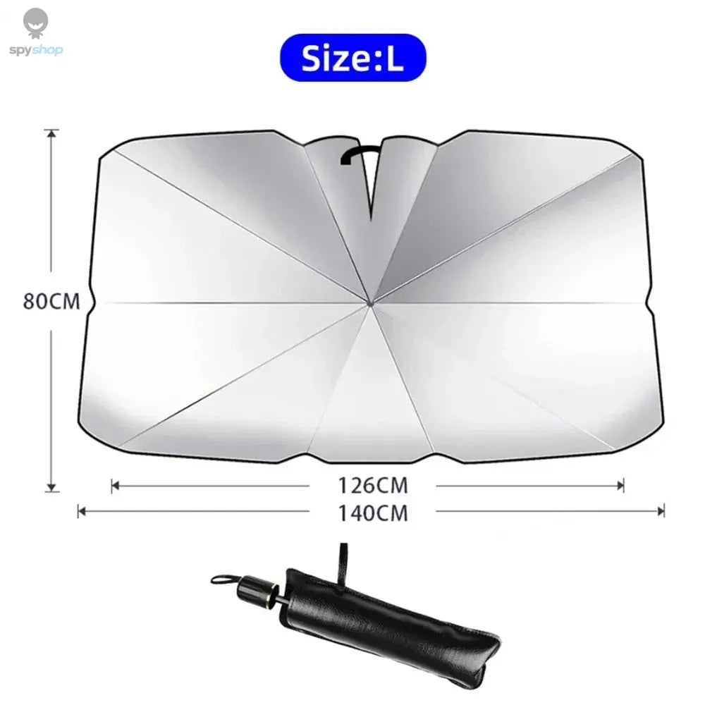 Upgraded Car Windshield Sun Shade Umbrella Foldable Car Sunshade Front Window Cover for UV Ray Block & Sun Heat Protection Spy-shop.com