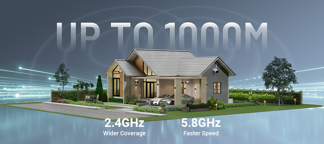 8MP 8 Channel Wireless NVR Security System with 4 Cameras