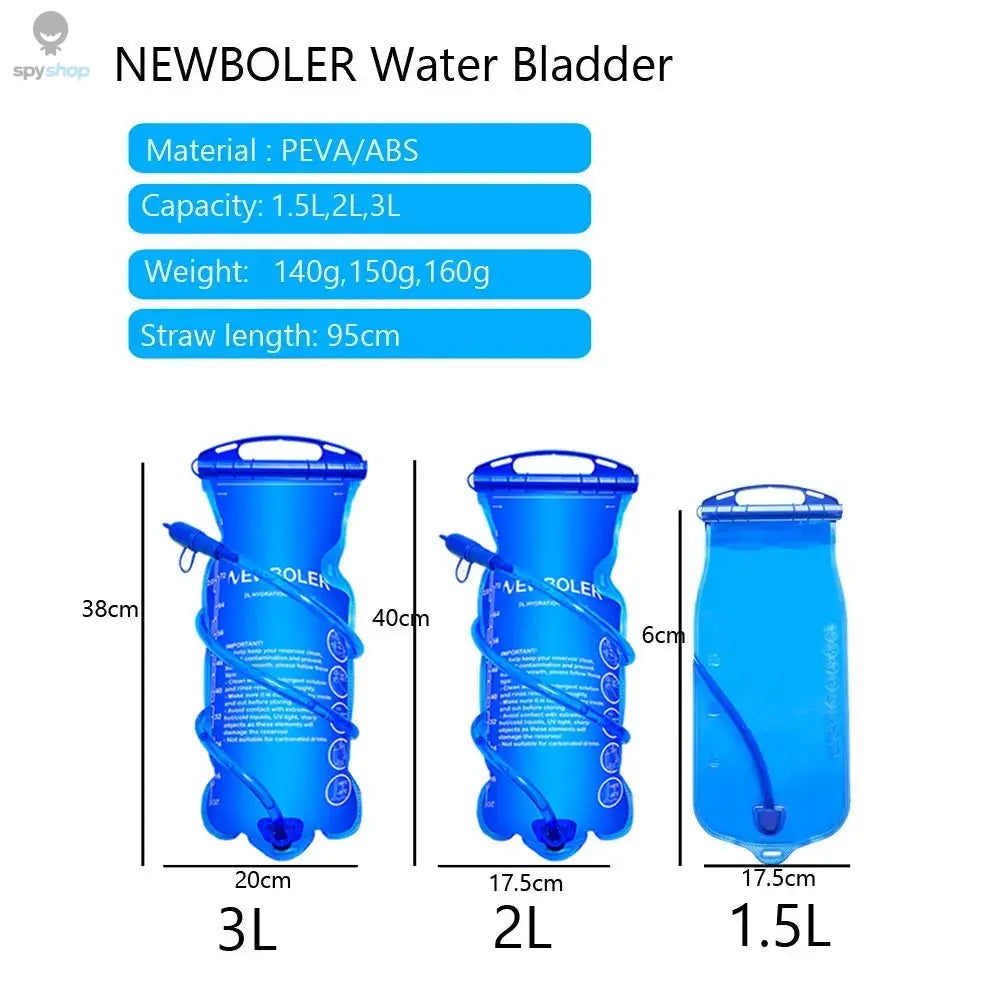 Water Bladder Bag Water Reservoir Hydration Pack 1L 1.5L 2L 3L Storage Bag BPA Free Running Hydration Vest Backpack 