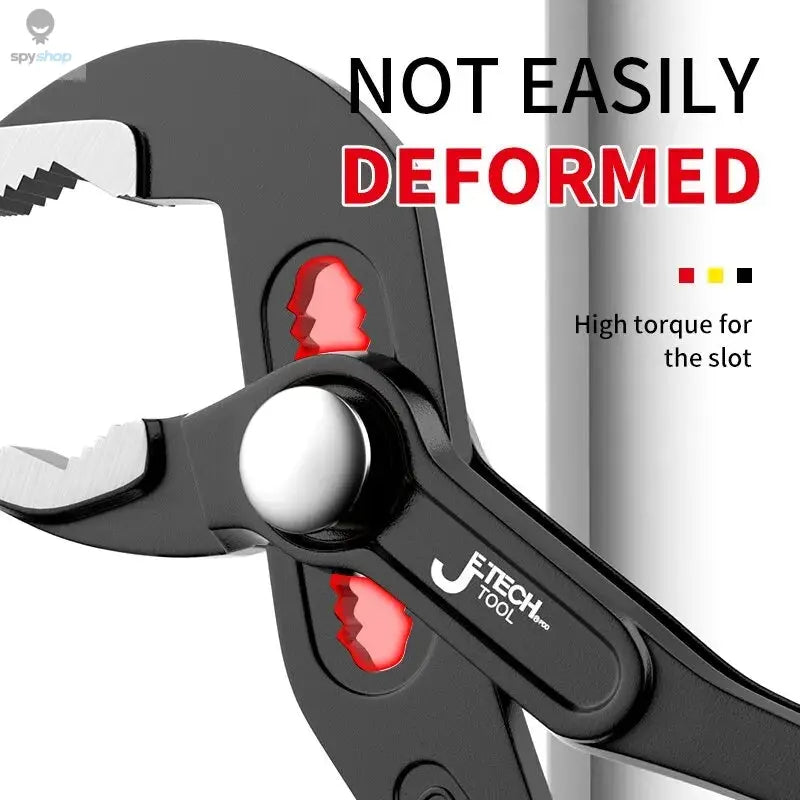 Water Pump Pliers Quick-Release Plumbing Pliers Pipe Wrench Adjustable Water Pipe Clamp Pliers Household Hand Tools Multi-functi 