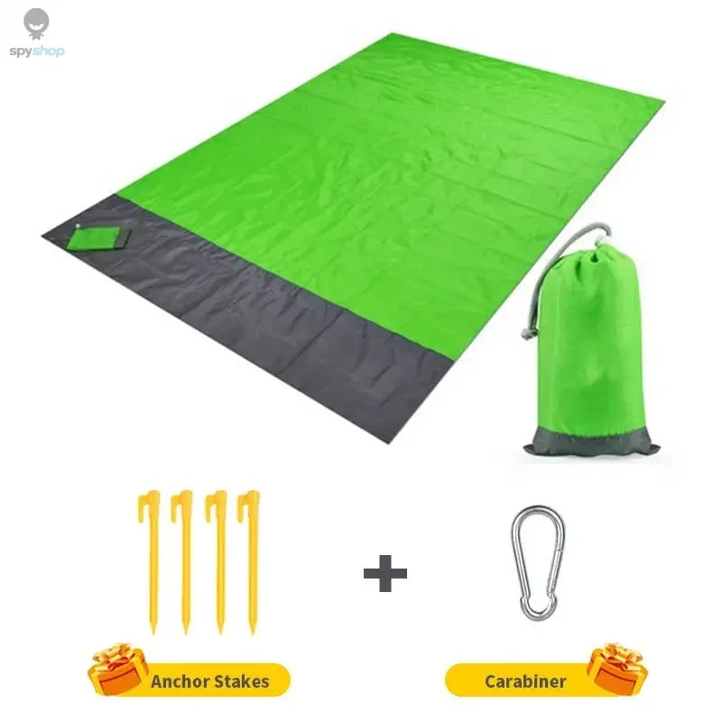 Waterproof Pocket Beach Mat Folding Beach Blanket Camping Mat Lightweight Lightweight Mat Outdoor Picnic Mat Spy-shop.com