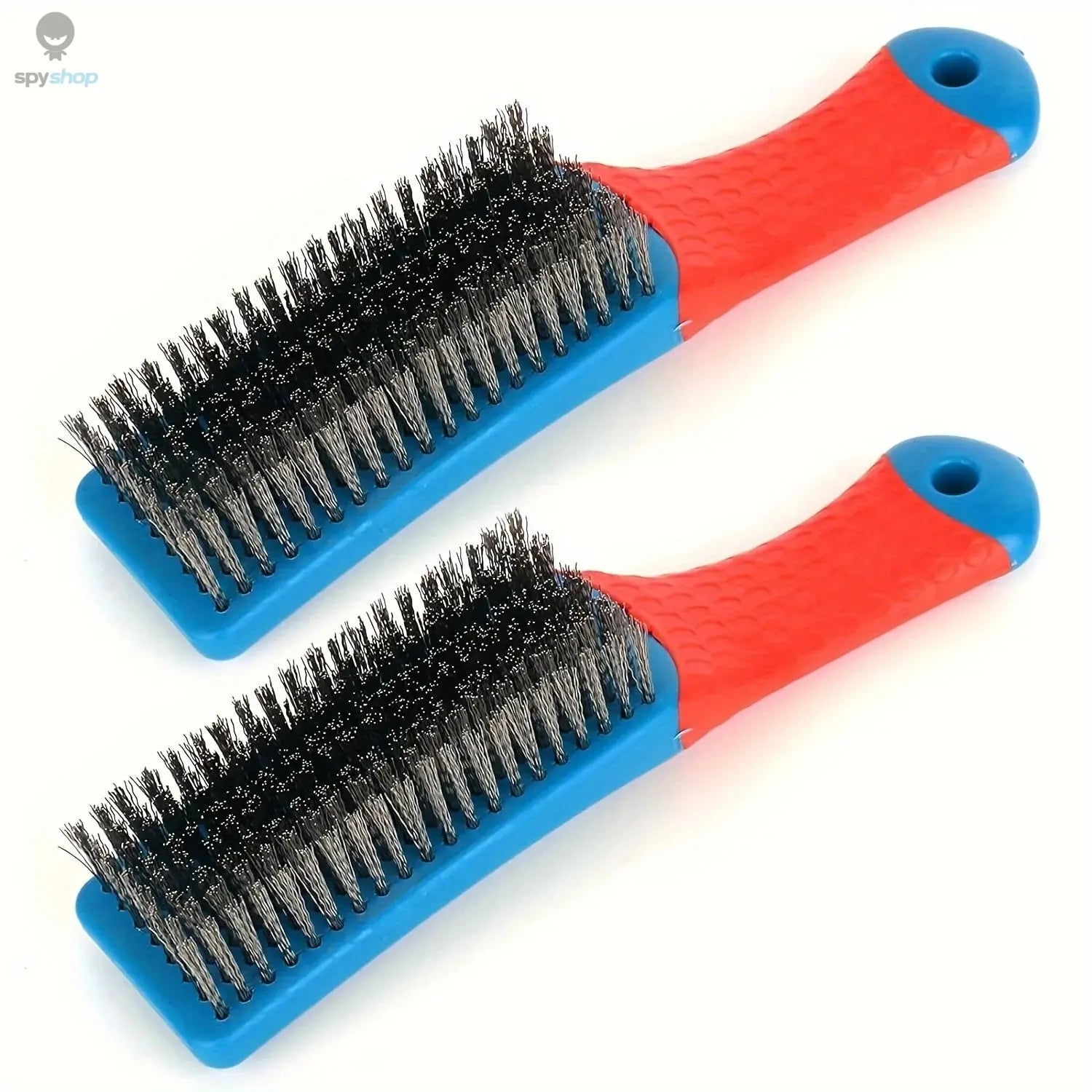 Wire Brush Duty Stainless Bristles With Plastic Handle Grip For Rust, Wielding Slag, Dirt & Paint Scrubbing With Deep Cleaning 