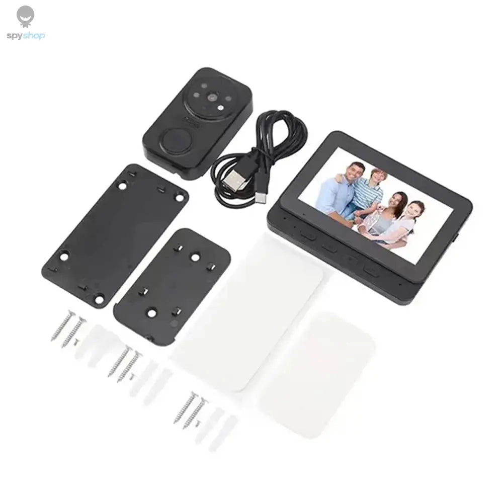 Wireless Video Doorbell Camera Bundle, Smart Security Camera with Night Vision, 2.4G WiFi, HD, Motion Detection, Cloud Storage 