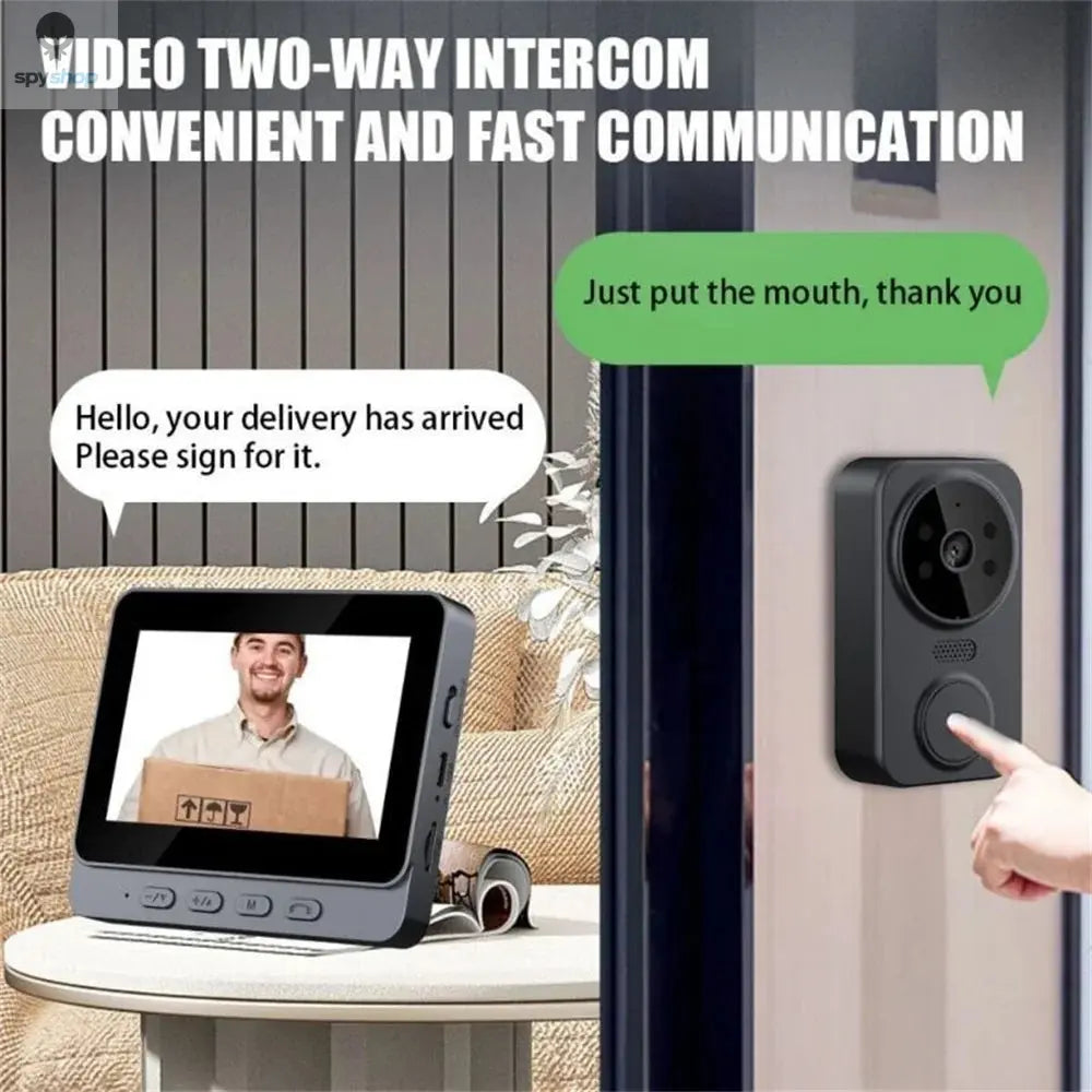 Wireless Video Doorbell Camera Bundle, Smart Security Camera with Night Vision, 2.4G WiFi, HD, Motion Detection, Cloud Storage 