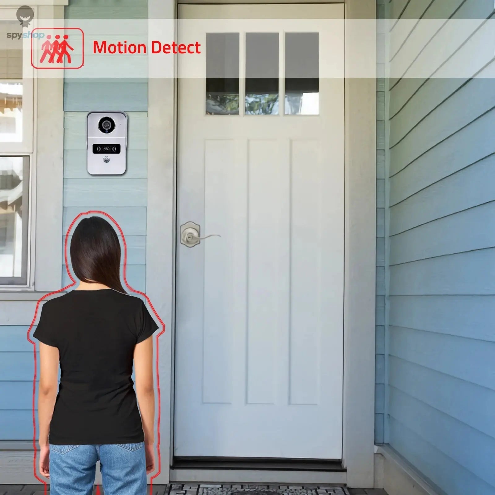 Wireless Wifi Video Doorbell System, 1080P Doorphone Door Camera, 7 Inch Touch Screen, Video Intercom 32GB SD card for Home Spy-shop.com