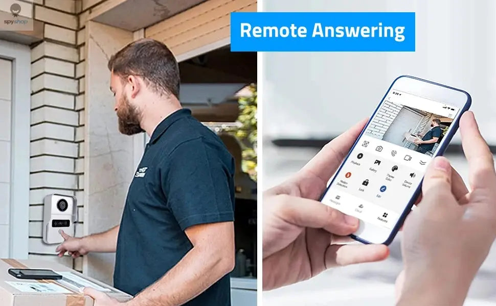 Wireless Wifi Video Doorbell System, 1080P Doorphone Door Camera, 7 Inch Touch Screen, Video Intercom 32GB SD card for Home Spy-shop.com