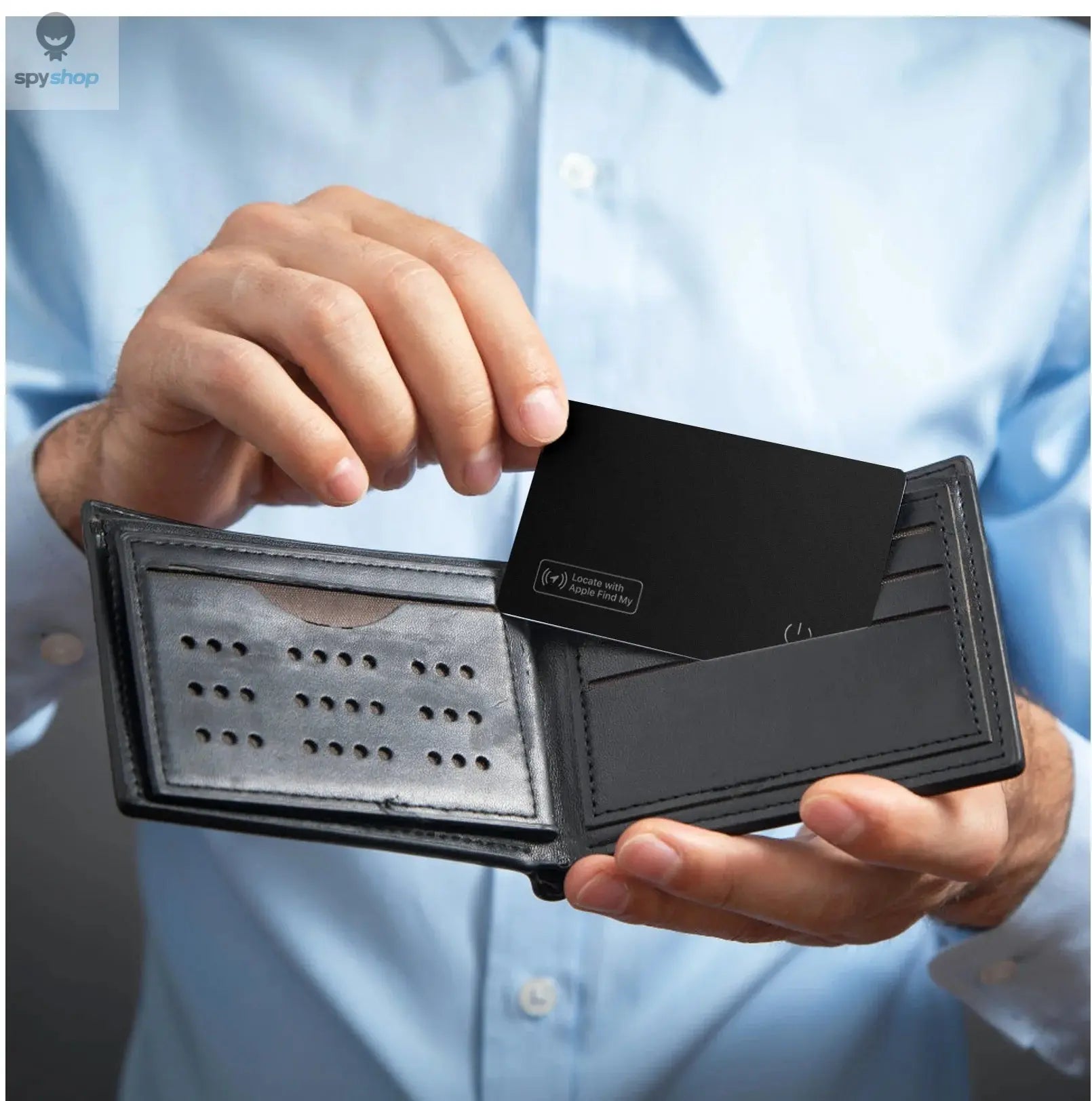 Wireless charger charging tracking card wallet GPS locator smart mini tag iphone for apple device find my airtag replacement Spy-shop.com