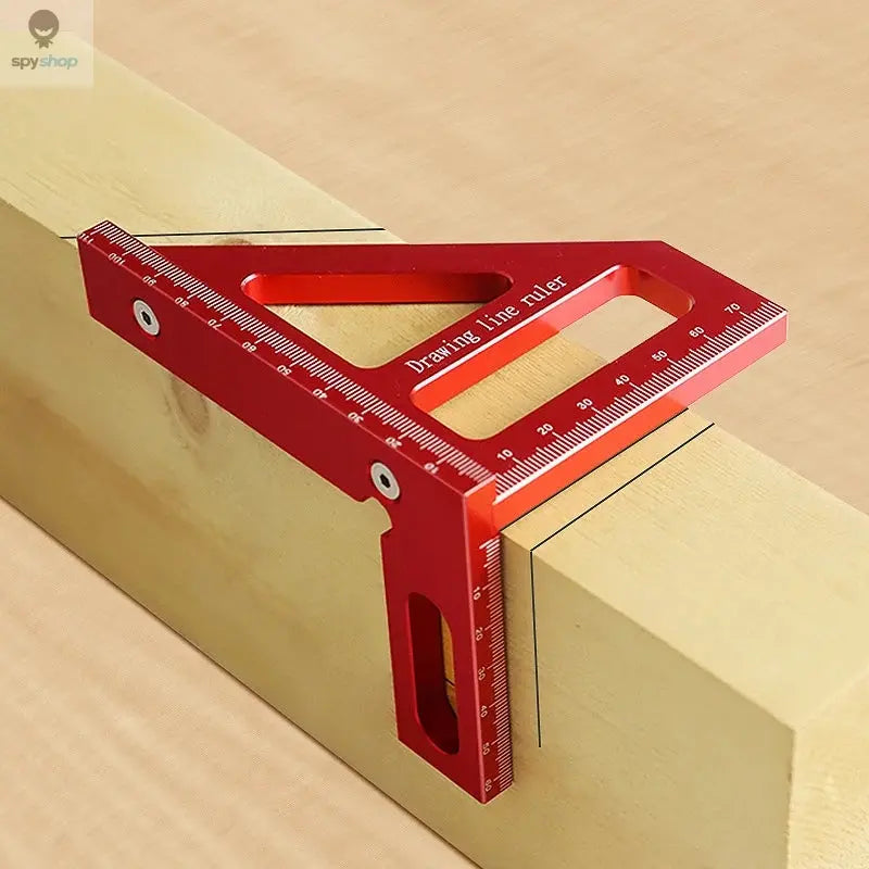 Woodworking Square Protractor Aluminum Alloy Miter Triangle Ruler High Precision Layout Measuring Tool for Engineer Carpenter 