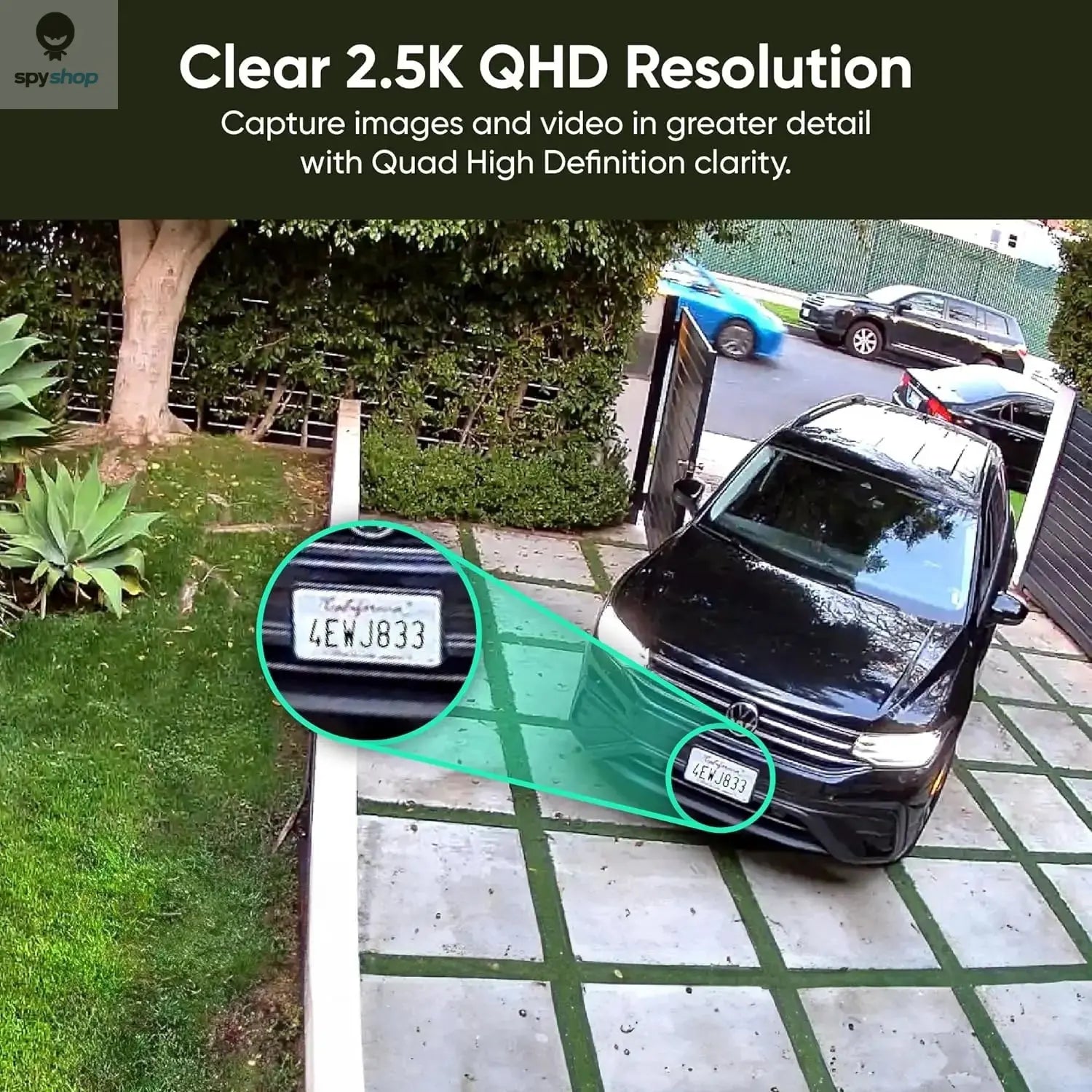 Wyze Cam v4, 2K HD Wi-Fi Smart Home Security Camera, Indoor/Outdoor Use, Pet/Baby Monitor, Motion Activated Spotlight/Siren, Spy-shop.com