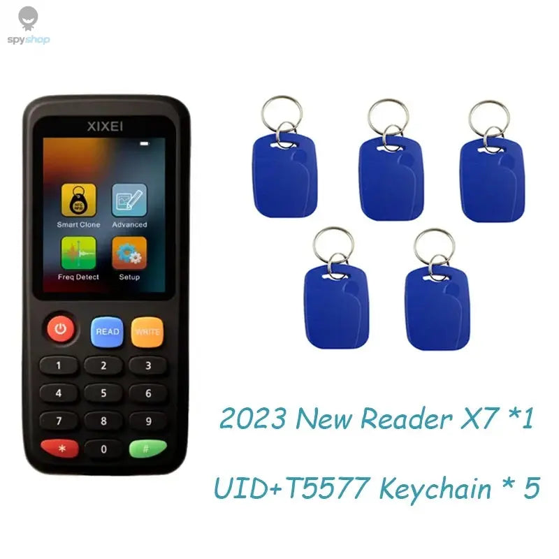 X7 Smart Card Reader RFID Key Clone Copier IC ID Token Copy Duplicator 125Khz Badge Writer 13.56Mhz NFC Tag Programmer Spy-shop.com